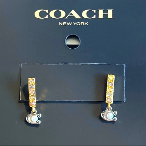 Coach Jewelry - Coach Gold and Silver Fish Earrings